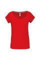 Dames T-shirt Boothals Kariban K384 RED